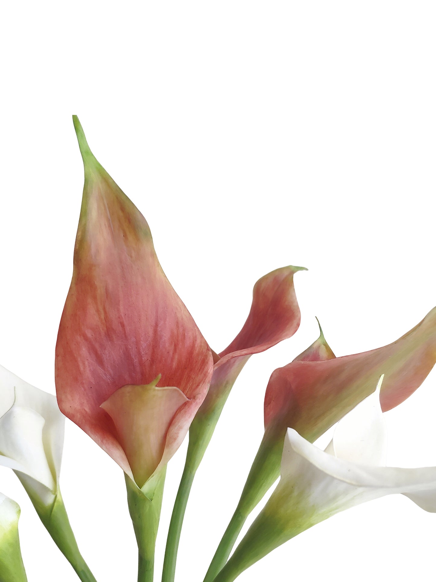 Artificial double-petaled calla lily flowers- 27.9"