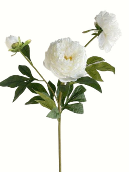 A bunch of artificial peony flowers with 3 blooms-29.5 "