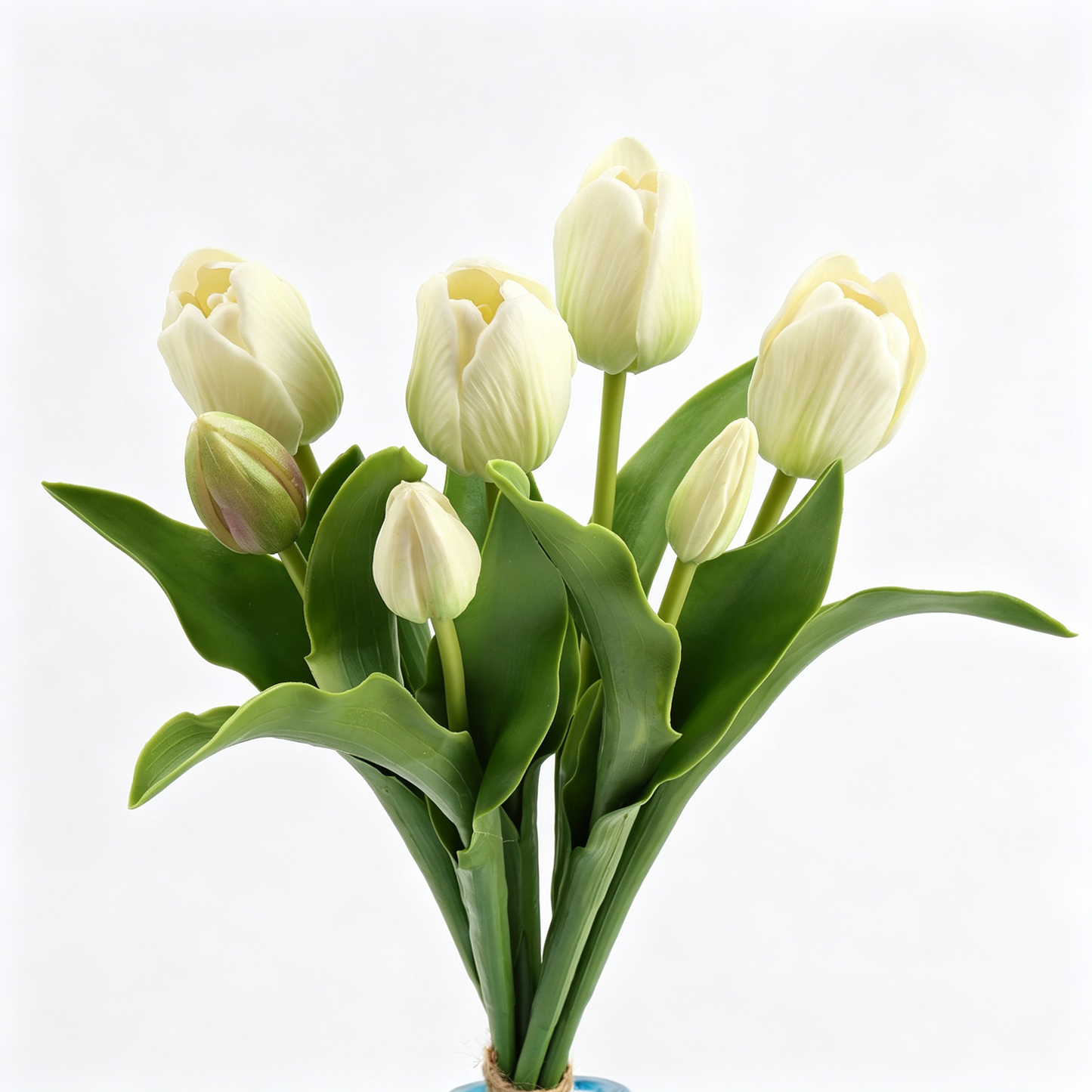 Natural Real‑Touch Tulip Bouquet‑15"