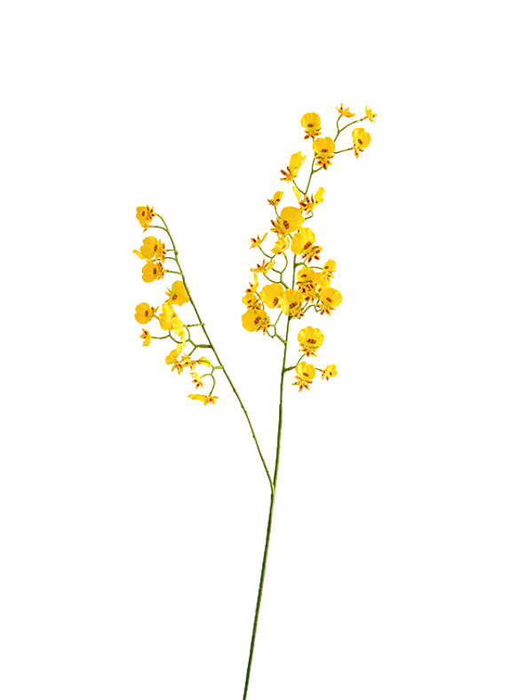 Artificial Dancing Orchids in Yellow-31.5"