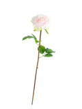 Artificial Chinese rose flowers with lifelike texture - 18.5"