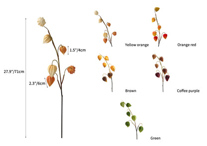 Simulated Ground Cherries Artificial Cape Gooseberry -27.9"