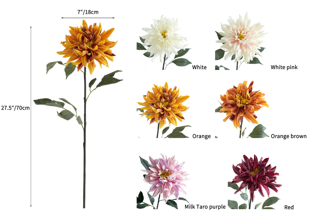 Artificial dahlias with a real touch-27.5"