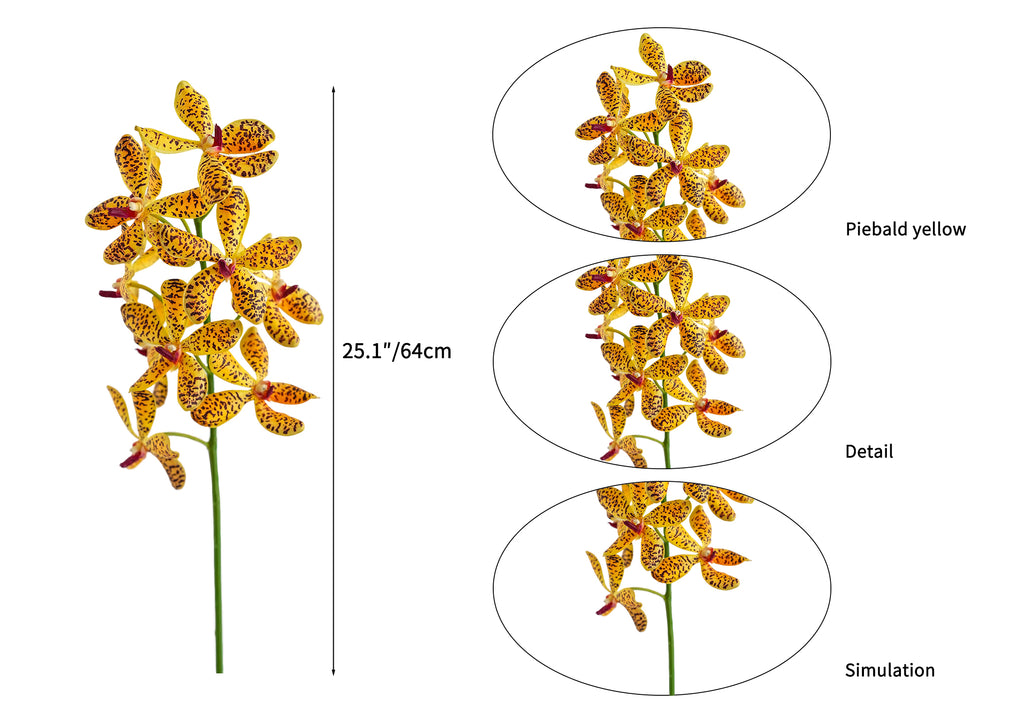 Lifelike Artificial Vanda Orchids -25.1"
