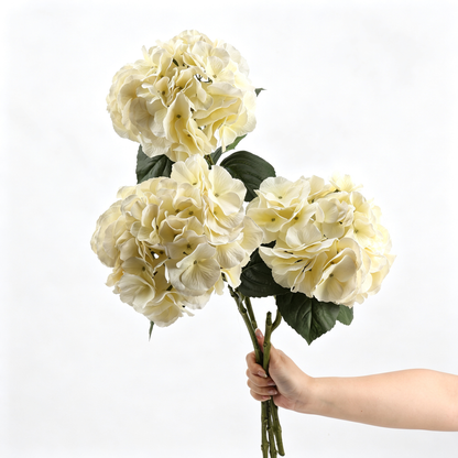 Premium Artificial Single‑Stem Large Hydrangea‑25.5"
