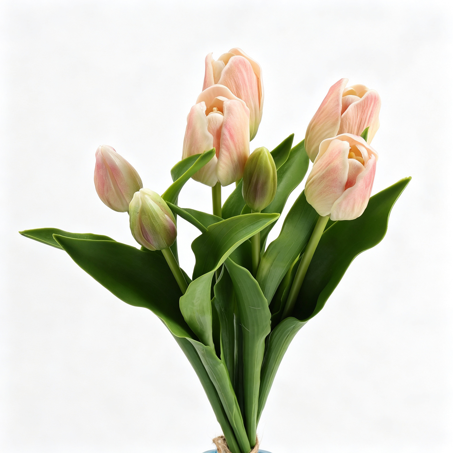 Natural Real‑Touch Tulip Bouquet‑15"