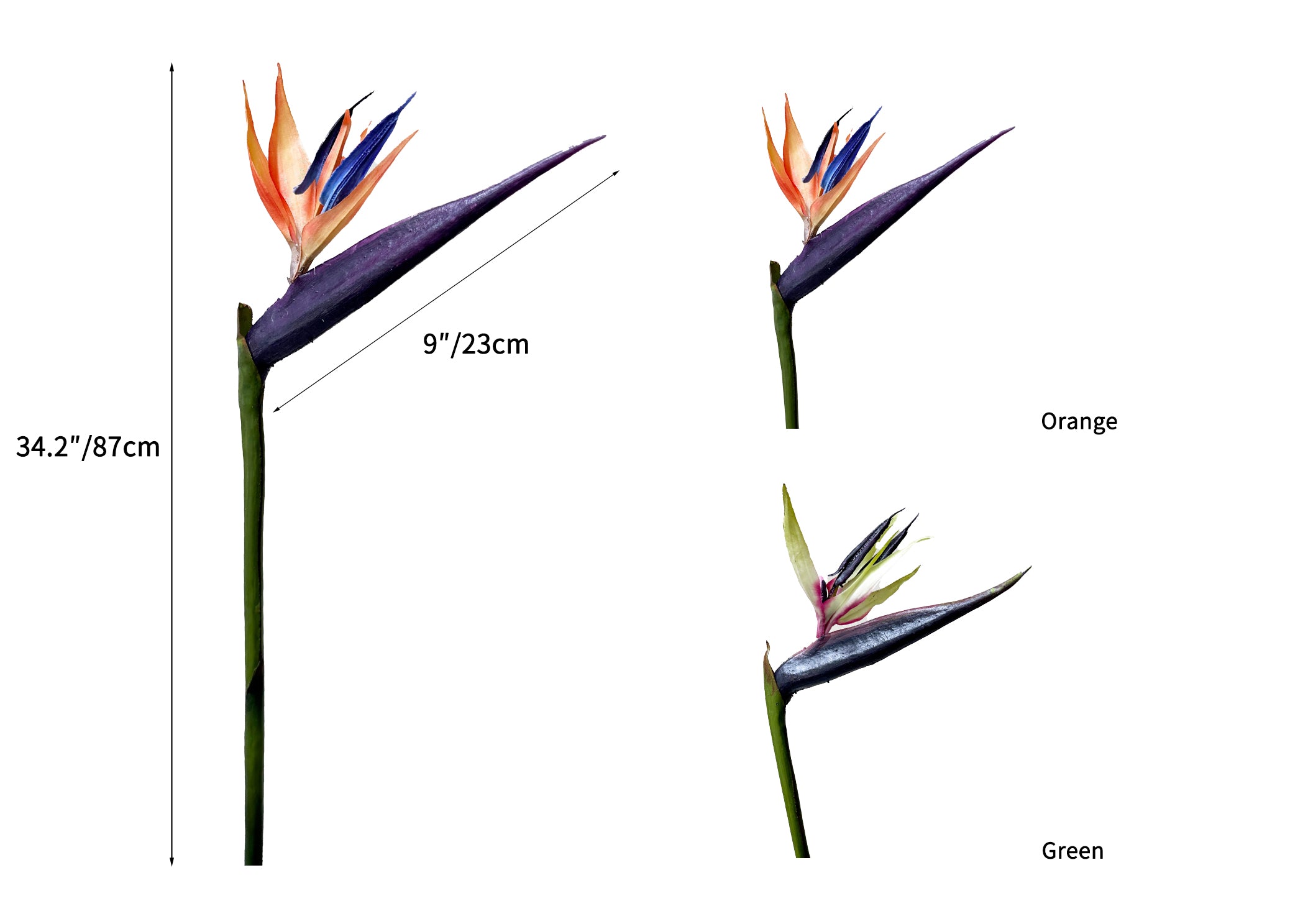 High-end Artificial Birds of Paradise Flowers -34.2"