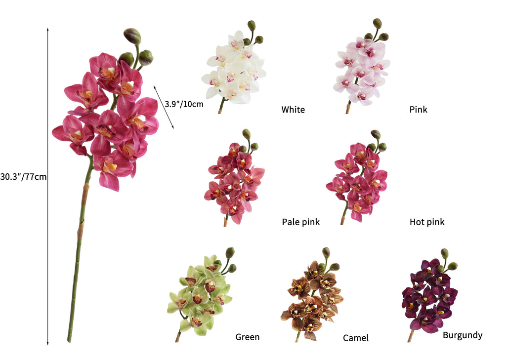 Large Natural Touch Artificial Cymbidium Orchids -30.3"