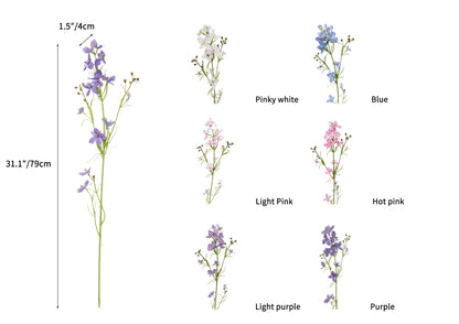Fake Larkspur Artificial Flowers -31.1"