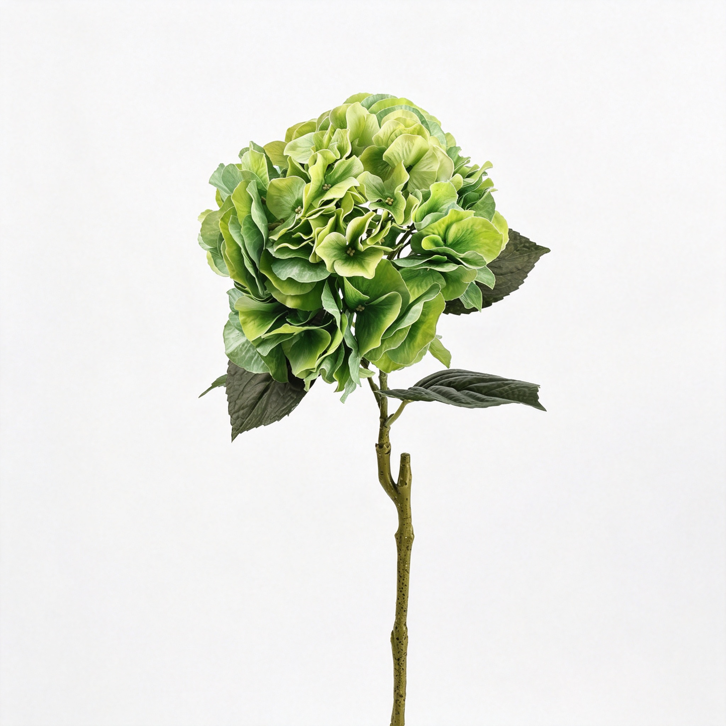 Premium Artificial Single‑Stem Large Hydrangea‑25.5"