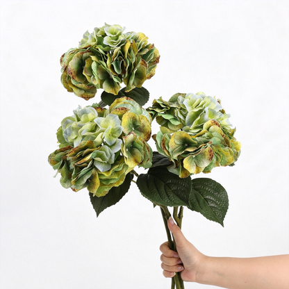Premium Artificial Single‑Stem Large Hydrangea‑25.5"
