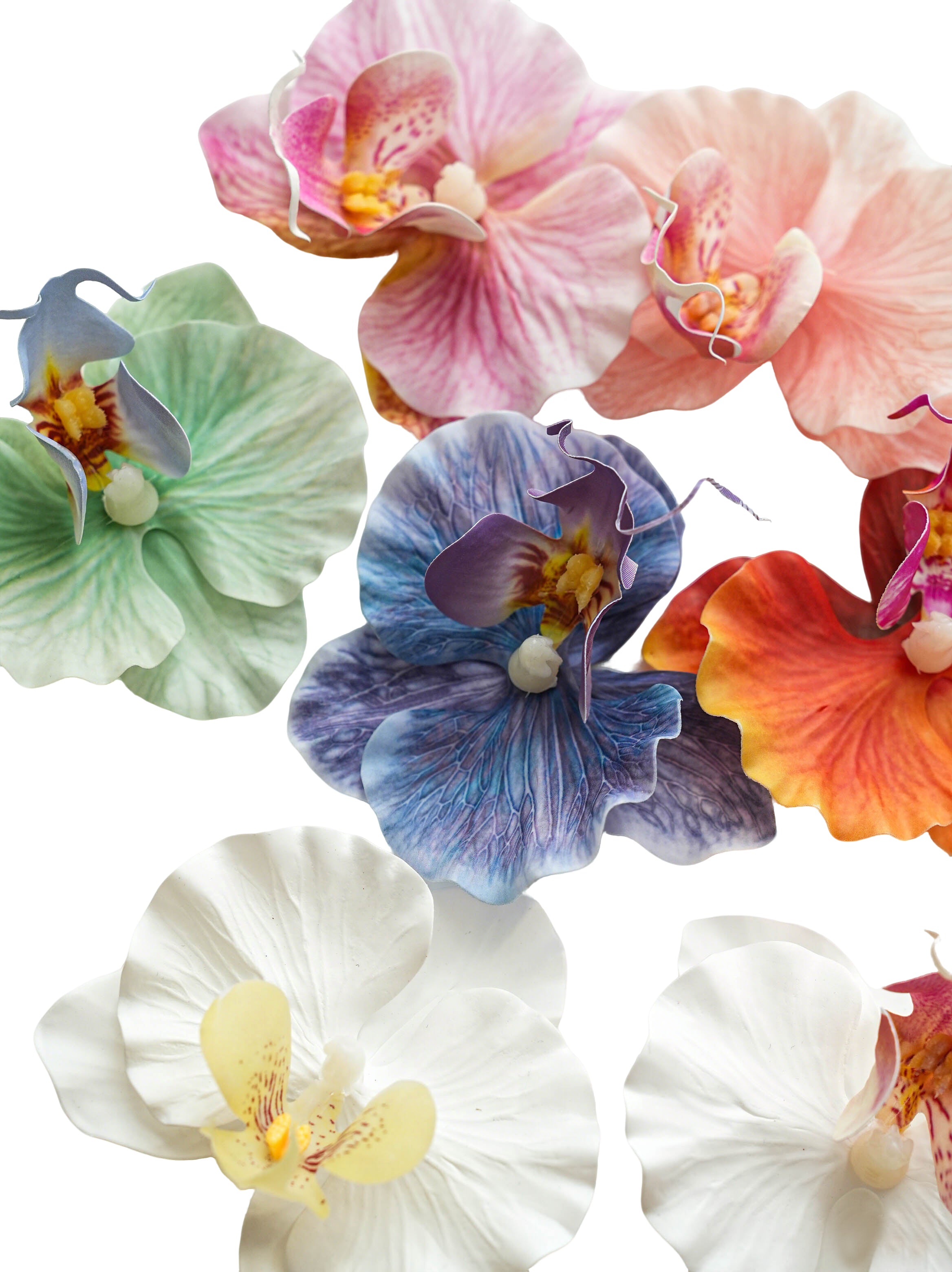 Fake Phalaenopsis petal in creamy color -3.34"