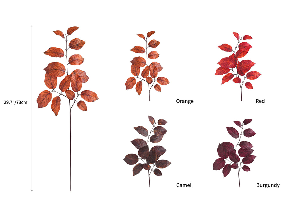 Retro Artificial Birch Leaves-29.7"