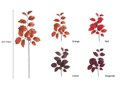 Retro Artificial Birch Leaves-29.7"