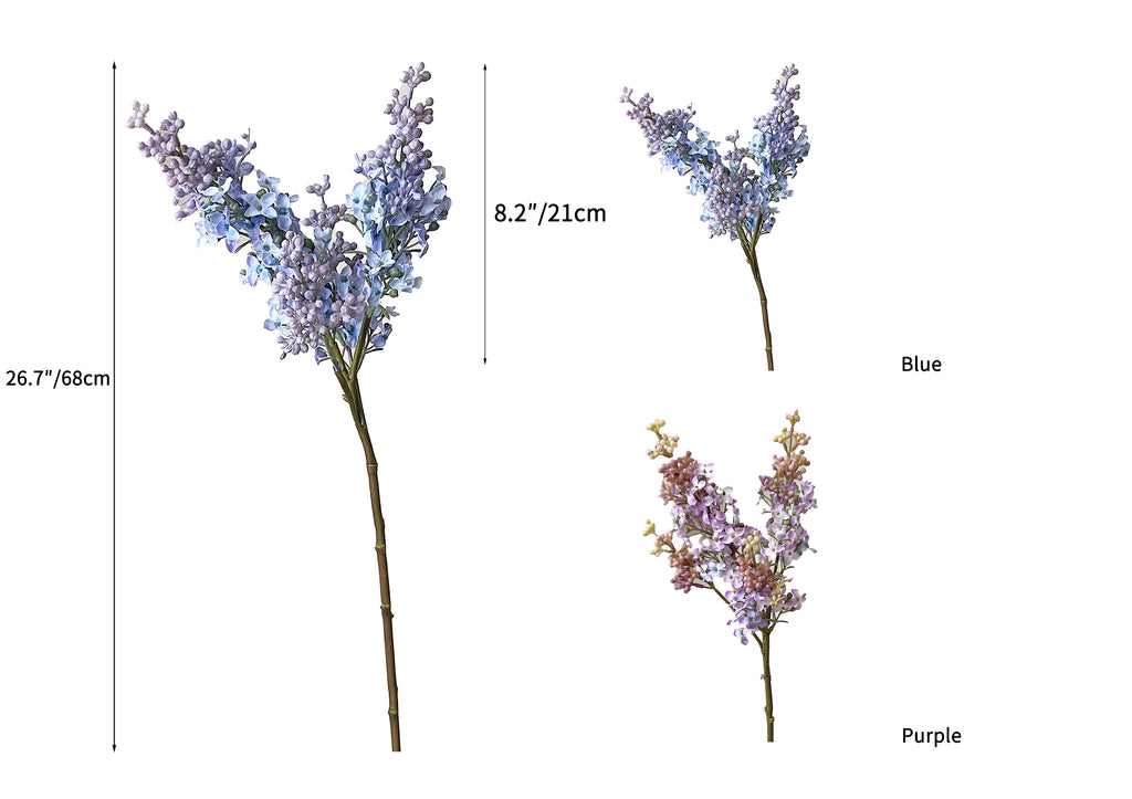 High-end and luxurious artificial lilac flowers- 26.77"