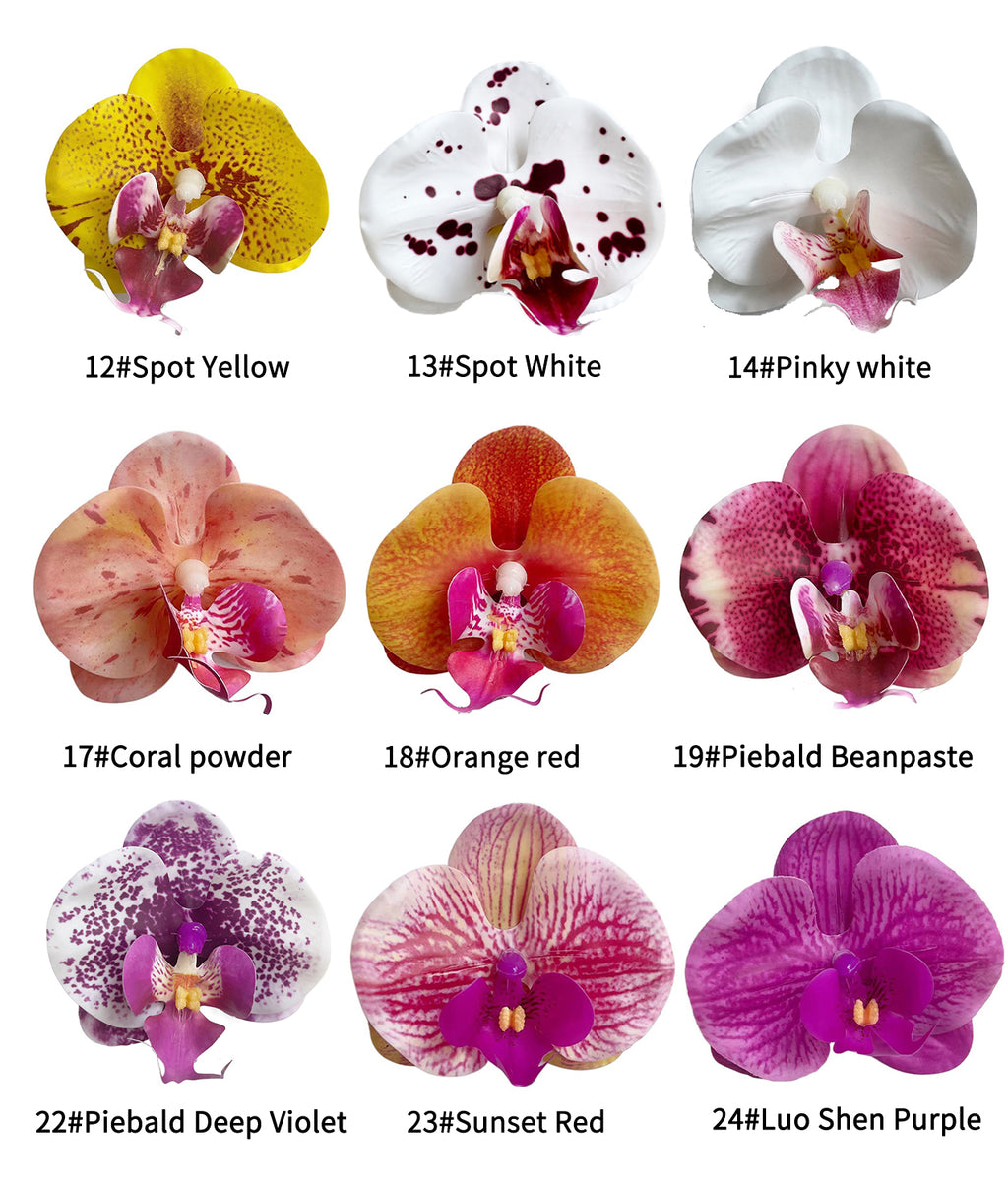 Petals of the simulated Phalaenopsis orchid -3.3"