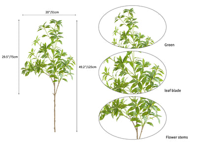Tall Artificial Pieris japonica -49.2"