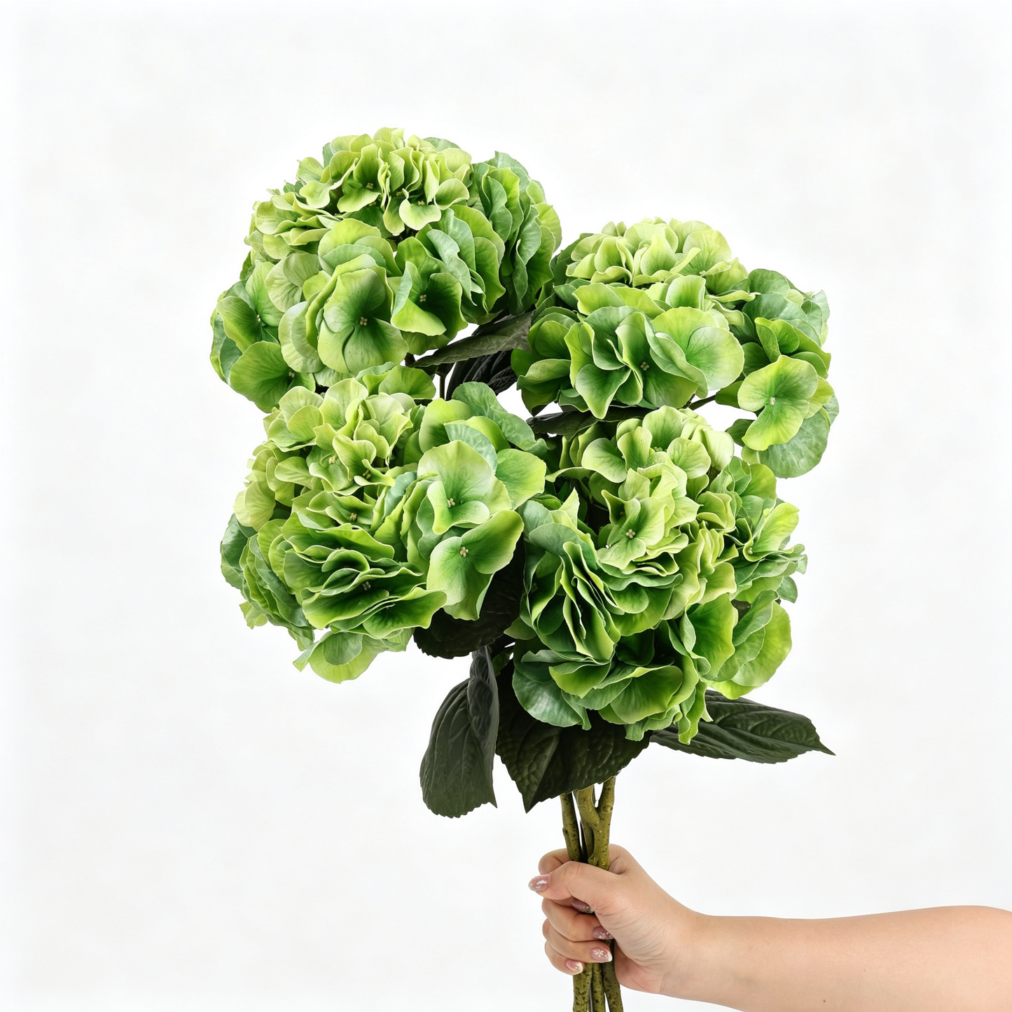 Premium Artificial Single‑Stem Large Hydrangea‑25.5"