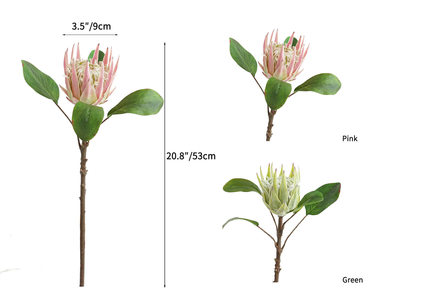 Artificial Protea cynaroides flowers from South Africa- 20.9"